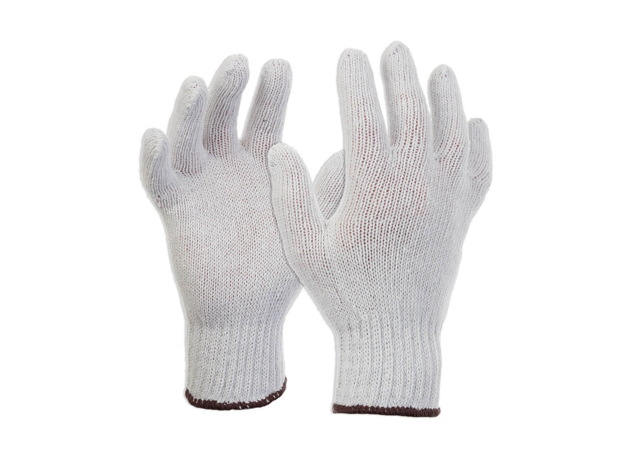 Polycotton Gloves, 12 packs