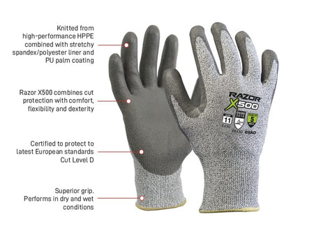Level 5 Razor X-500 Cut Resistant Glove