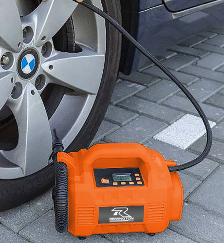 20V Digital Inflator Compressor in Use