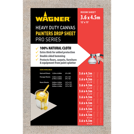 Extra Large - Wagner Heavy Duty Canvas Painters Drop Sheets