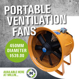 450mm Portable Dual Function Ventilation Fan - When You Need To Move A Lot Of Air