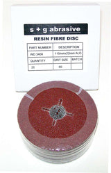 178mm Aluminium Oxide Fibre Discs, 25 Pack