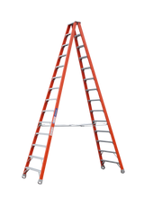 Pro Series Industrial Fibreglass Double Sided Step Ladder