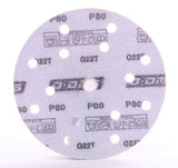 150mm x 15 Hole Ceramic Grain Film Backed Sanding Discs 100 Pack