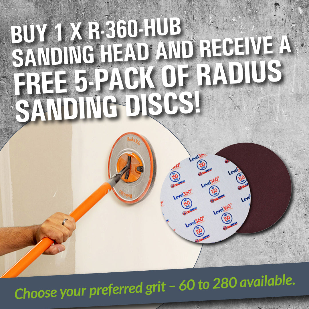Radius 360 Round Pole Sander - Free Pack Of Sanding Discs