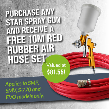 Star SMV-4F Gravity Gun & Cup - Free 10m Rubber Hose Set Worth $81.75