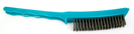 Plastic Handle 4 Row Stainless Steel Wire Brush