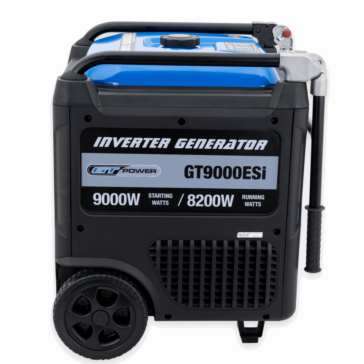 Inverter generator on a white background
