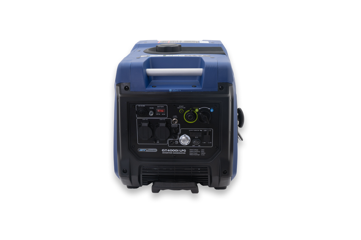 LPG And Petrol Dual Fuel GT Power Silenced Inverter 4000W Generator - SAVE OVER $290