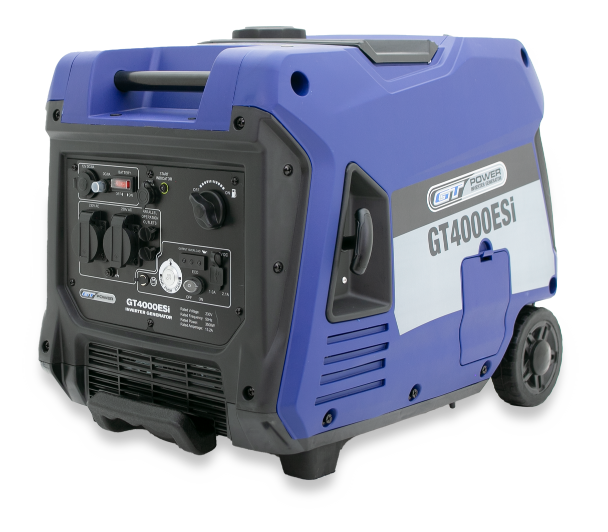GT Power 4000W Silenced Inverter Generator - INCLUDES FREE STORAGE COVER