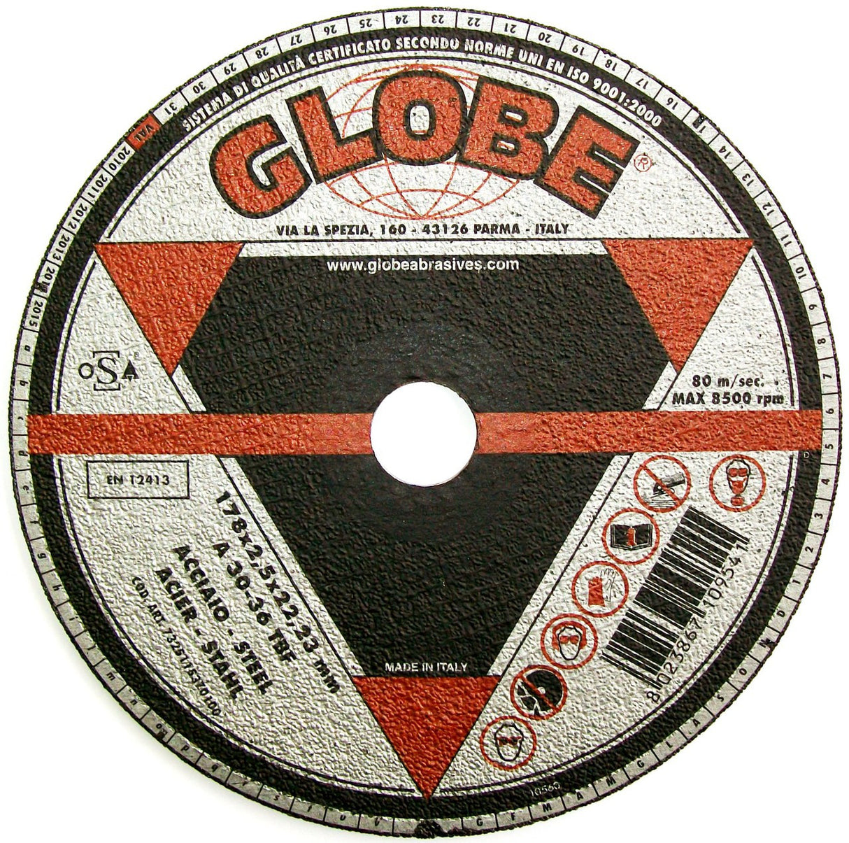 Globe Reinforced General Purpose Cutting 178 x 7 x 22