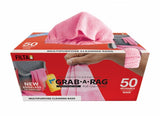 Grab-A-Rag Microfibre Rags - Dispenser Box Of 50 Rags