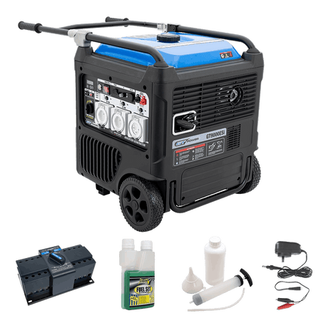 GT Power 9000W Electric Start Silenced Inverter Generator - Automatic Backup Power Ready