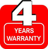 4 years warranty on all brushes