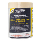 550mm x 33m Haydn Pre-taped Interior Masking Film