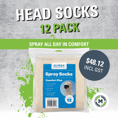 Almax Spray Socks - Protect Your Hair, Neck And Face From Overspray
