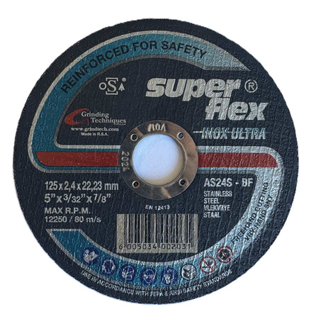Free Sample  - Super Flex Inox AS24S Cut Off Wheels - 125mm x 2.4mm