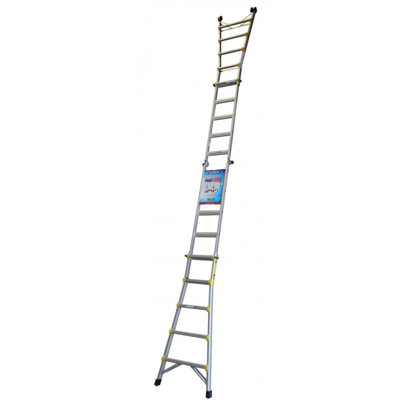 Pro Series Aluminium Industrial Telescopic Ladder - 4 Ladders In 1