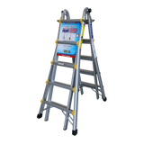 Pro Series Aluminium Industrial Telescopic Ladder - 4 Ladders In 1