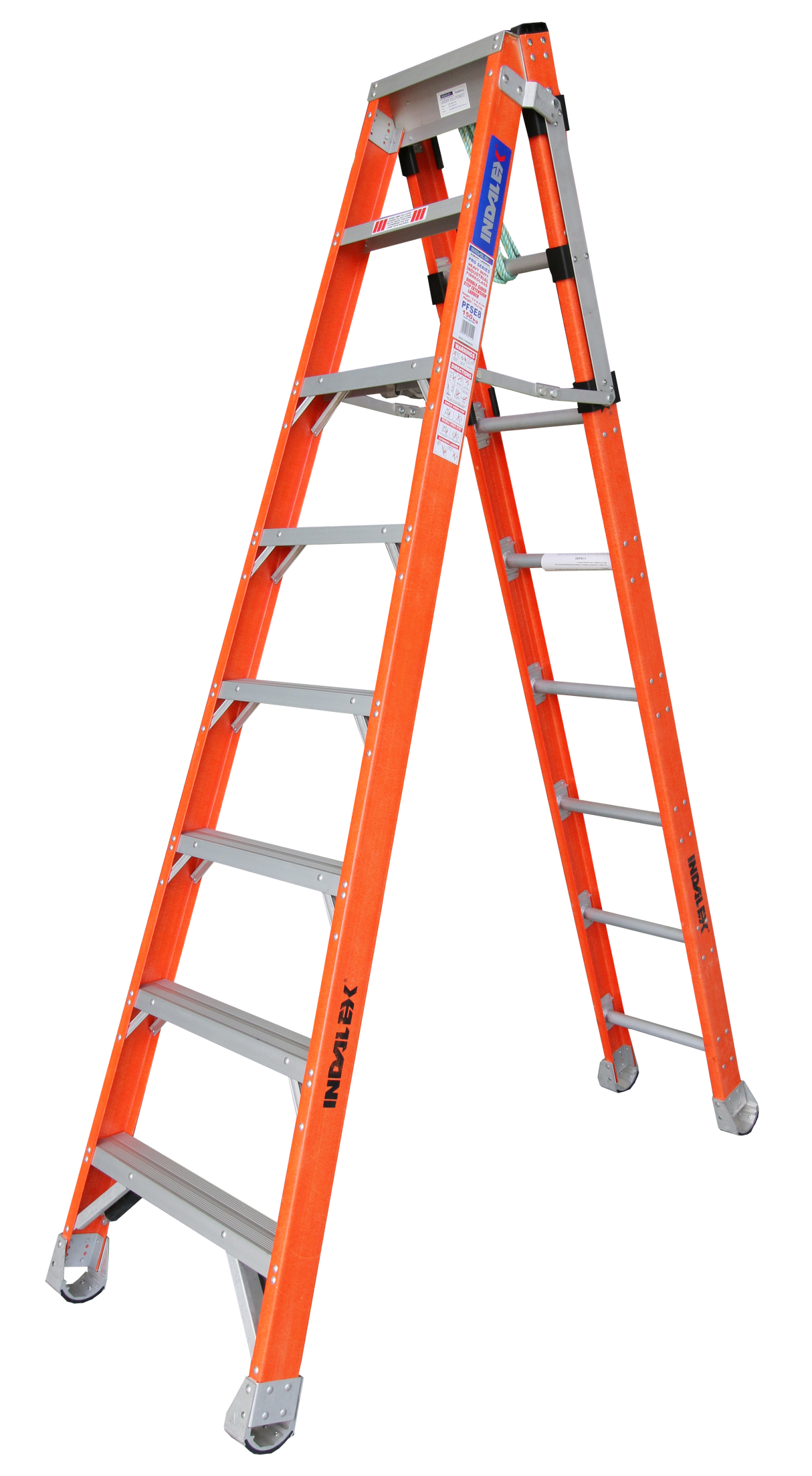 Indalex Pro Series Step, Extension and Stairway Heavy Duty Fibreglass Ladder