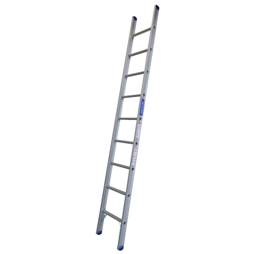 Industrial Aluminium Single Ladder - 180KG Load Rating