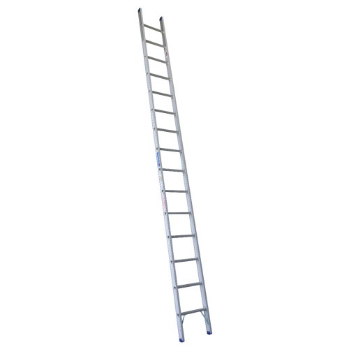 Industrial Aluminium Single Ladder - 180KG Load Rating