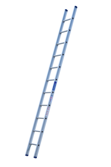 Industrial Aluminium Single Ladder - 180KG Load Rating