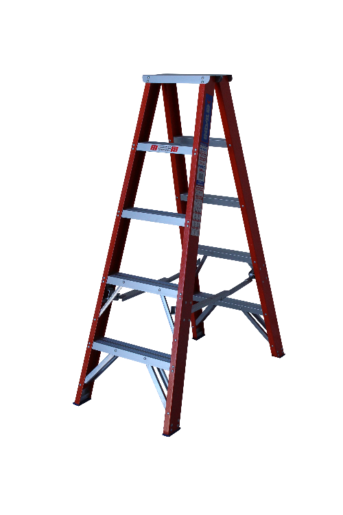 Pro Series Industrial Fibreglass Double Sided Step Ladder