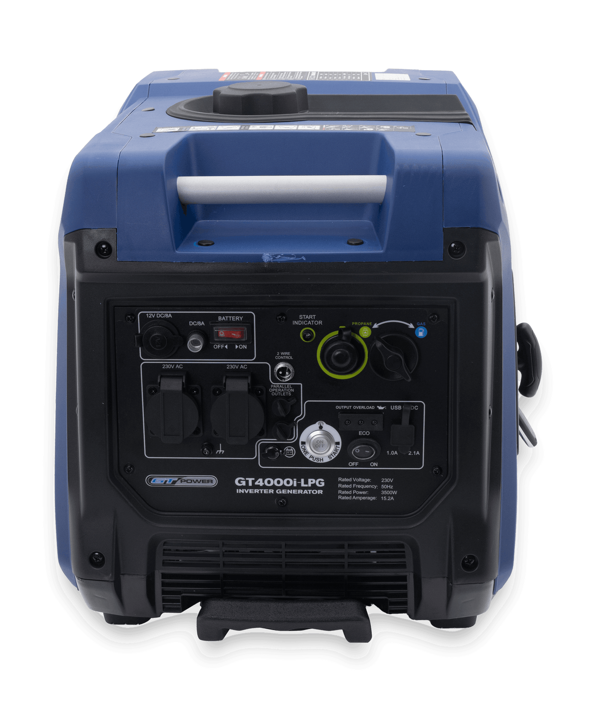LPG And Petrol Dual Fuel GT Power Silenced Inverter 4000W Generator