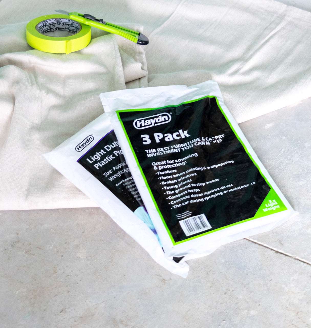 Handy 3 Pack of Lightweight Plastic Protection Sheets