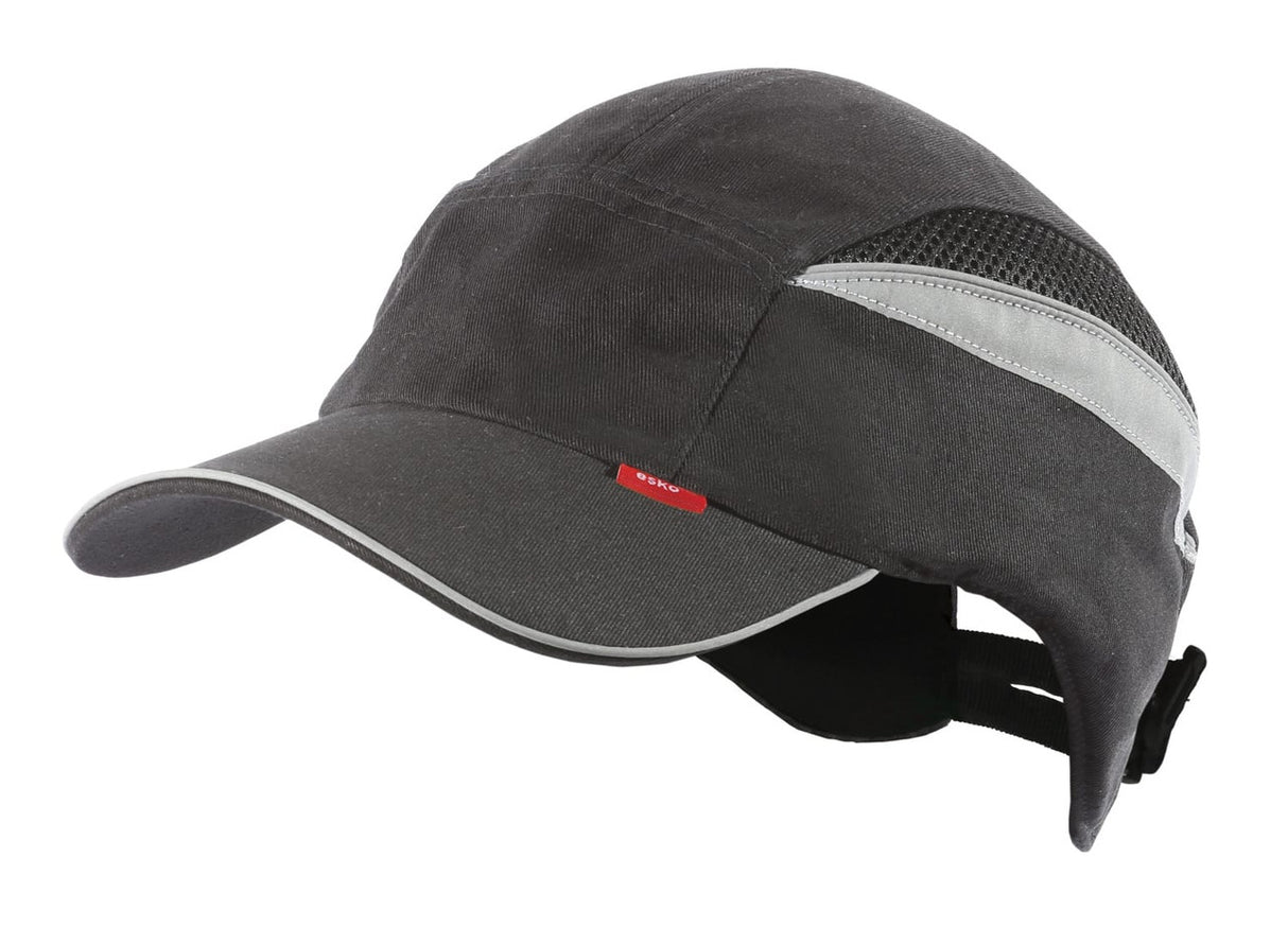 Long Peak Bump Cap - Comfortable, Stylish and Protective Headwear - Black
