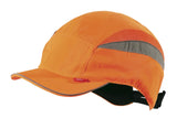 Long Peak Bump Cap - Comfortable, Stylish and Protective Headwear - Hi-Vis Orange