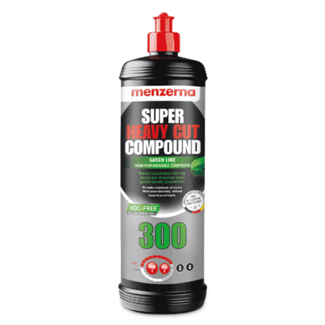 Menzerna Super Heavy Cut Compound bottle on a white background