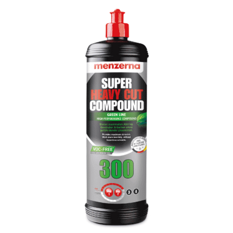 Menzerna Super Heavy Cut Compound bottle on a white background