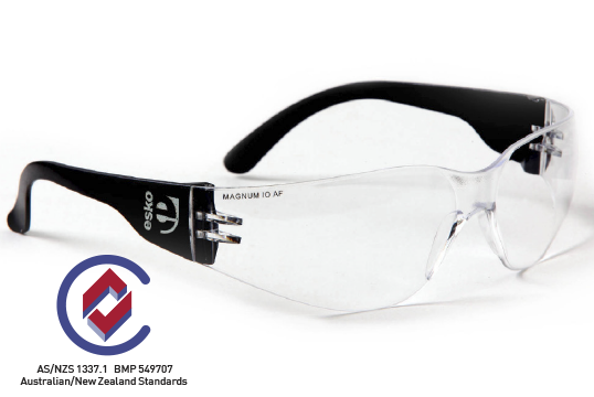 Magnum Medium Impact Anti Scratch Safety Glasses, Clear