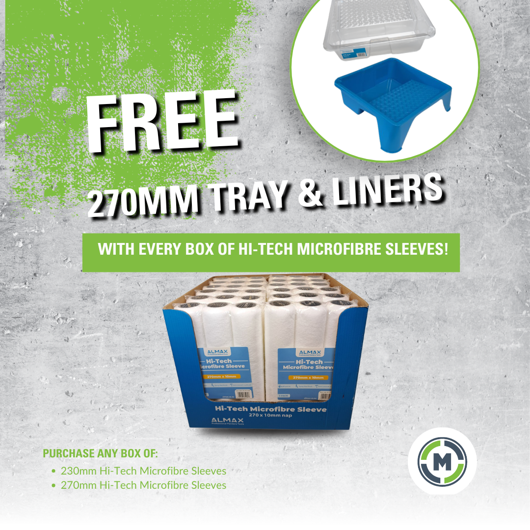 Buy The Box - 36 x Almax Hi-Tech Microfibre Sleeves - 270mm x 10mm - Includes Bonus Tray And Liners