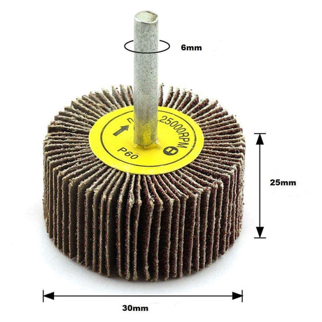 30mm Shaft Mounted Aluminium Oxide Flap Wheels