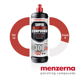 Menzerna Super Heavy Cut Compound bottle with a white background