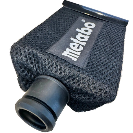 Black mesh filter with 'meibao' branding