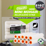 160mm Mohair Mini Roller Sleeve Pack - 10 Pack - HALF PRICE