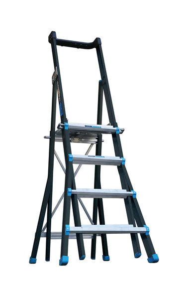 AdjustaStep Fibreglass Height Adjustable Platform Ladder - 4