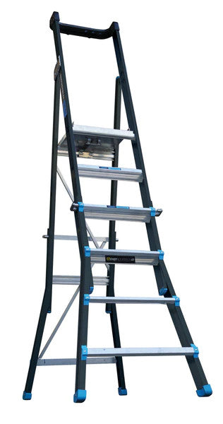 AdjustaStep Fibreglass Height Adjustable Platform Ladder - 6