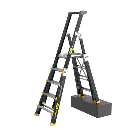 AdjustaStep Fibreglass Height Adjustable Platform Ladder 4-7 step
