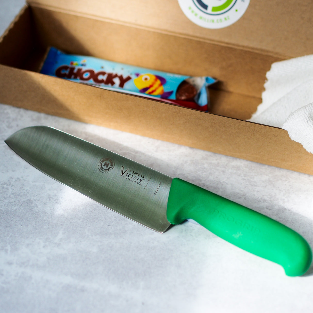 18cm Santoku Chefs Knife - A Millin & Victory Knives Collab