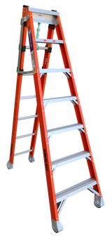 Indalex Pro Series Step, Extension and Stairway Heavy Duty Fibreglass Ladder