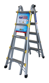 Pro Series Aluminium Industrial Telescopic Ladder - 4 Ladders In 1