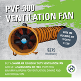 300mm Portable Dual Function Ventilation Fan - Blows and Extracts