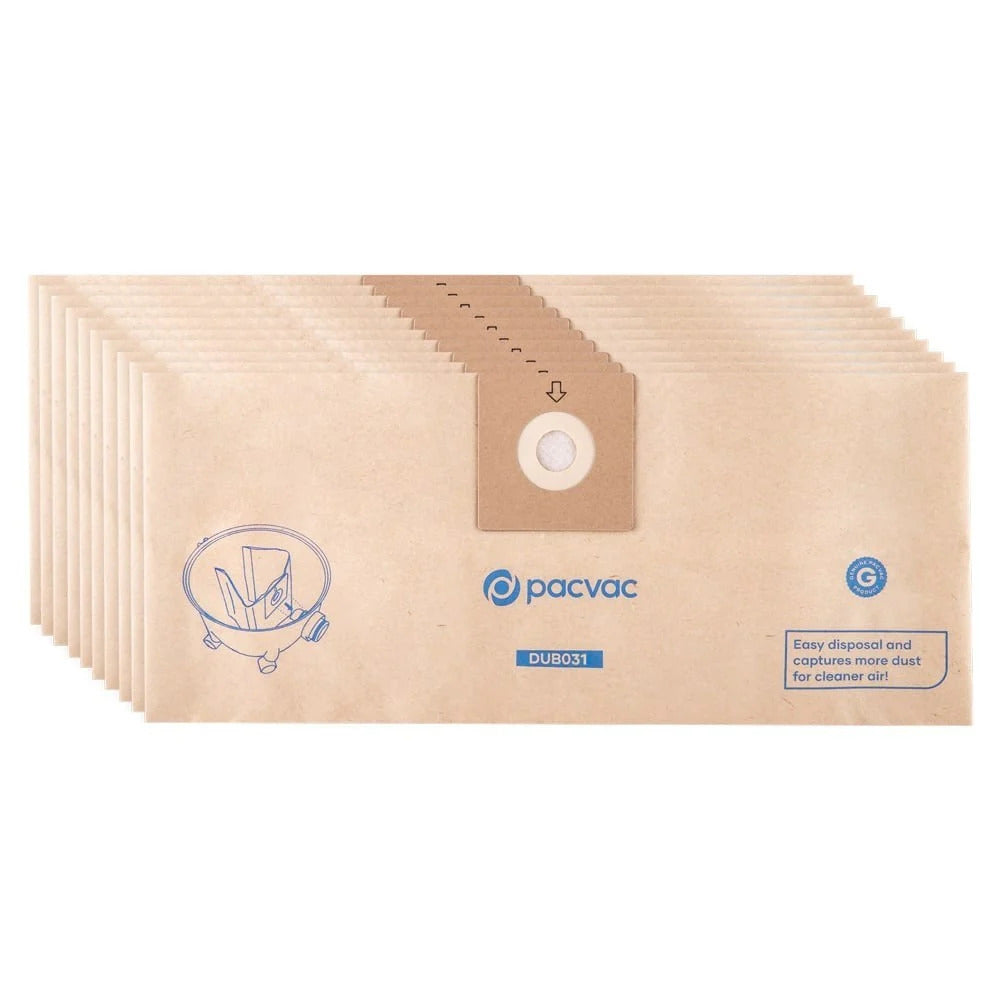 Pacvac 15L Glide Paper Bag, 10 Pack