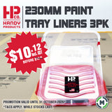 Handy 230mm Paint Tray Replacement Liners - 3 Pack