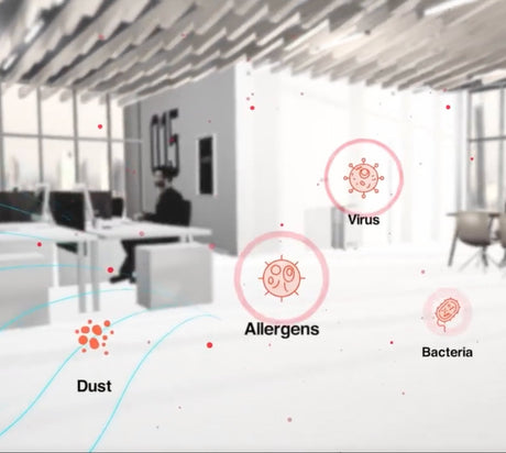Rupes Niveus Professional Air Purifier - Optimal Protection For Areas Up To 300m³.